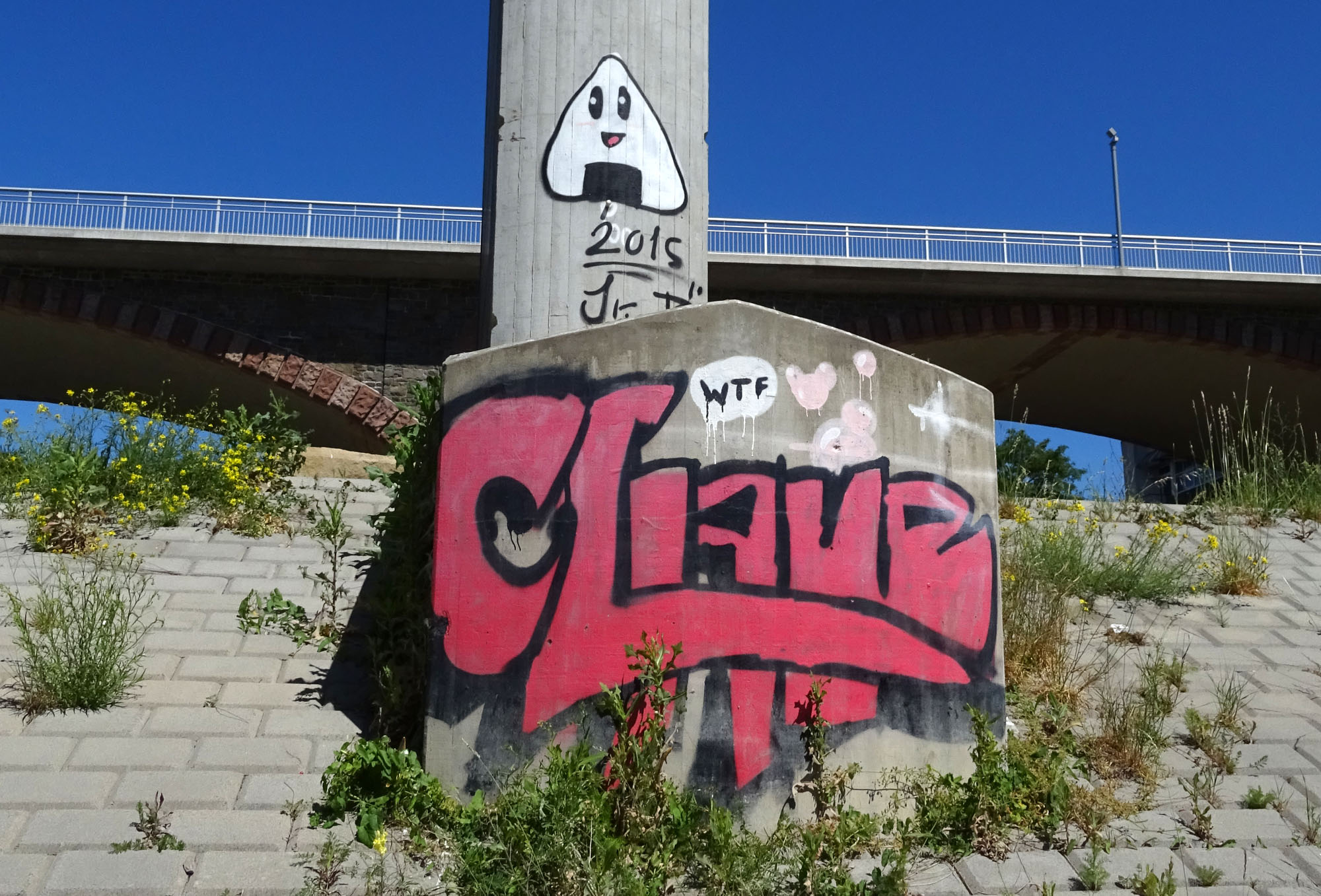 Graffiti an der Nibelungenbrücke Worms