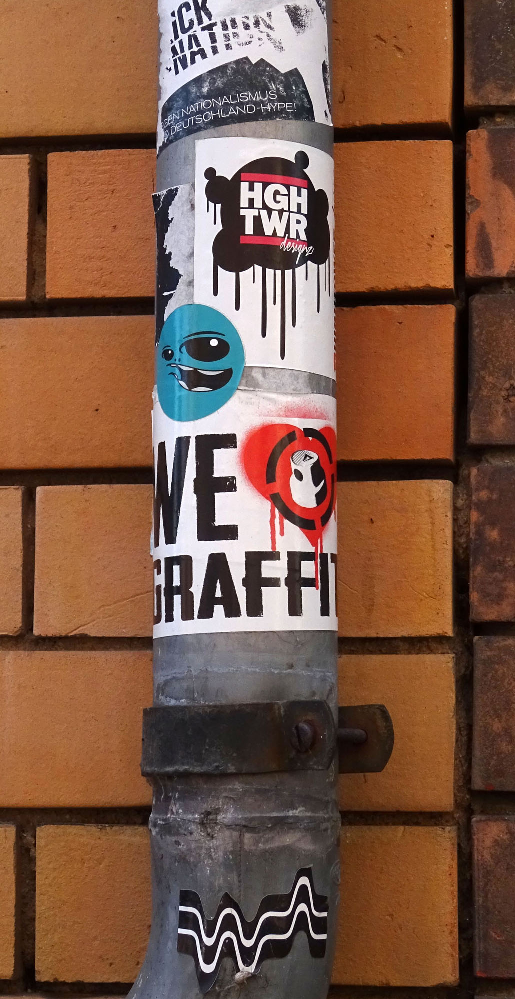 Sticker in der Zornstraße Worms