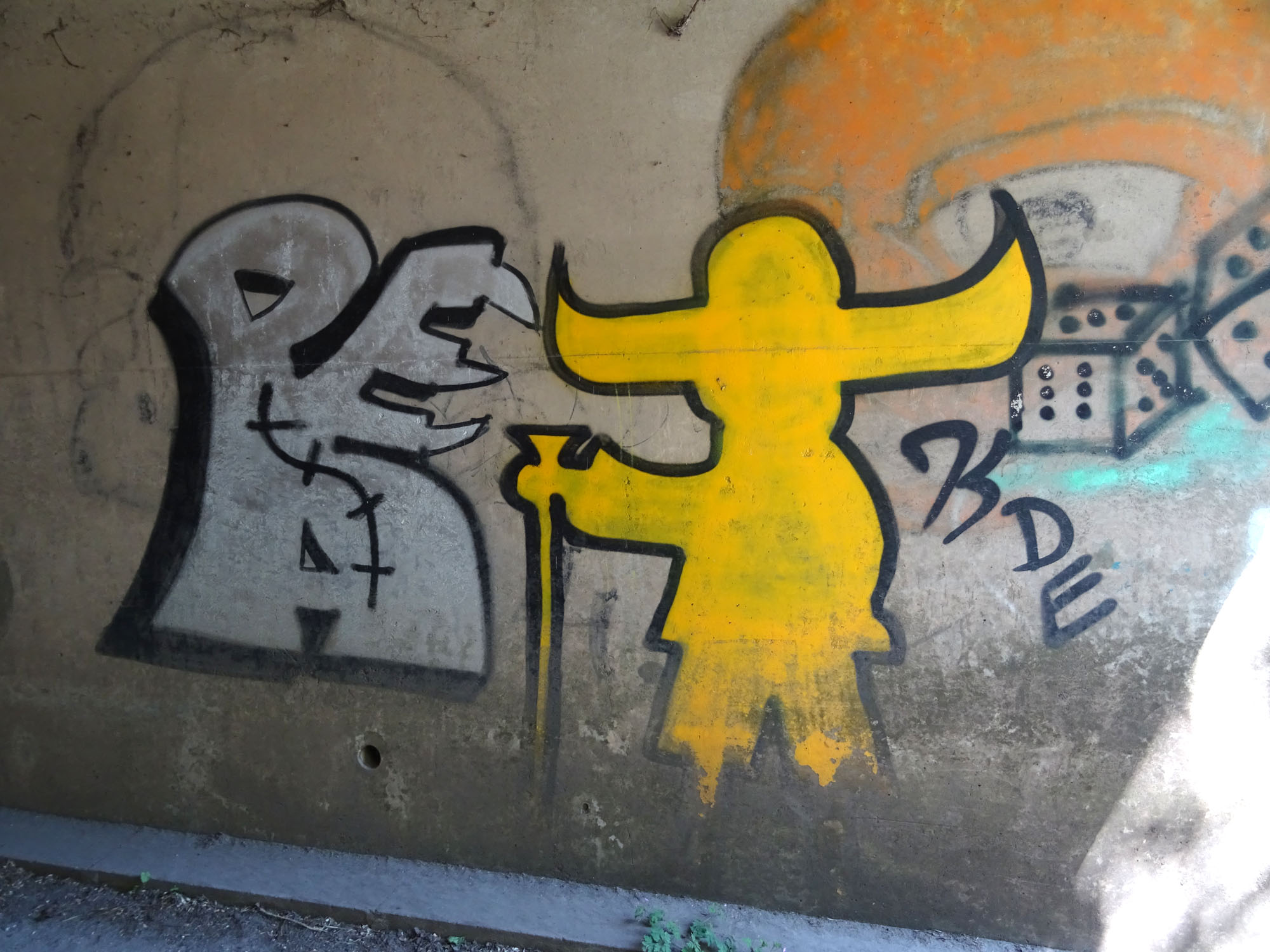 Graffiti in der Unterführung Am Kuhriegel Worms